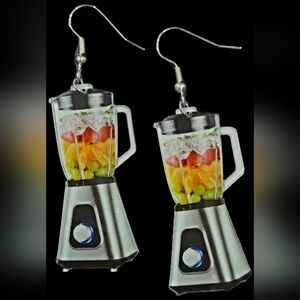 Blender Design Earrings with Fruit Motif